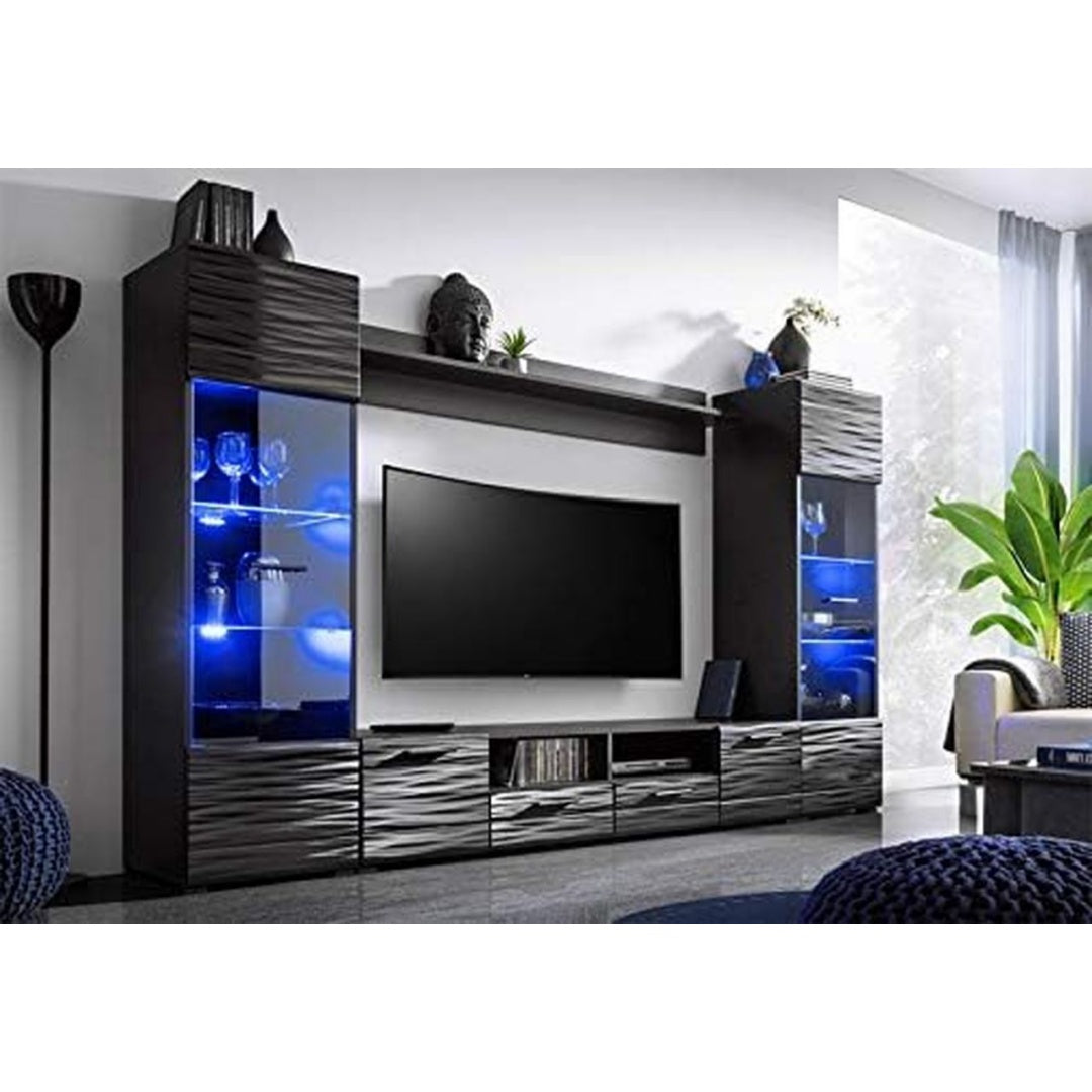 etagere Murale – Verre Trempe, Noir