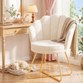 Fauteuil en Metal de Couleur Dore