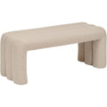 Le banc Sisco argile seduit par ses lignes elegantes et ses arches originales: Meuble Format 102 x 42 cm