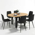 Table en Velours, Finition Noir