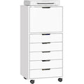 Avec cinq tiroirs et une grande armoire a fermeture douce – Armoire