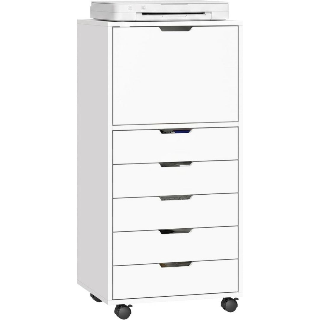 Avec cinq tiroirs et une grande armoire a fermeture douce – Armoire