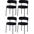 Chaise en Metal, Finition Noir