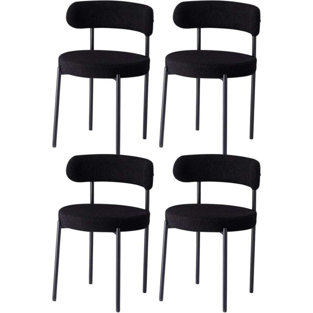 Chaise en Metal, Finition Noir