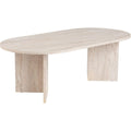 Table Basse Marron Cafe en Panneau de Particules