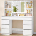 Table en Panneau de Particules, Finition Blanc