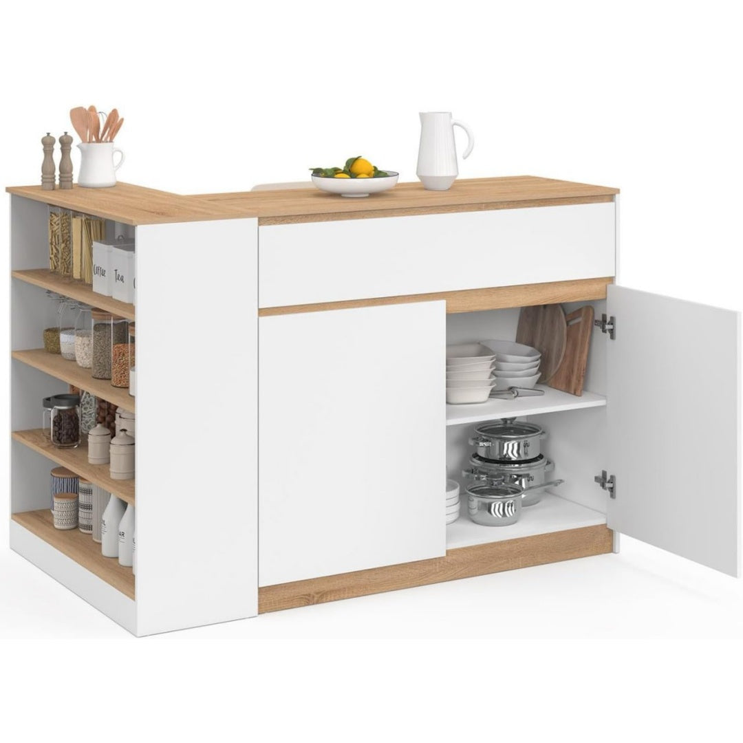 Meuble de Maison en Panneau de Particules, Finition Blanc