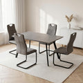 Table a Manger en Panneau Melamine, Finition Noir