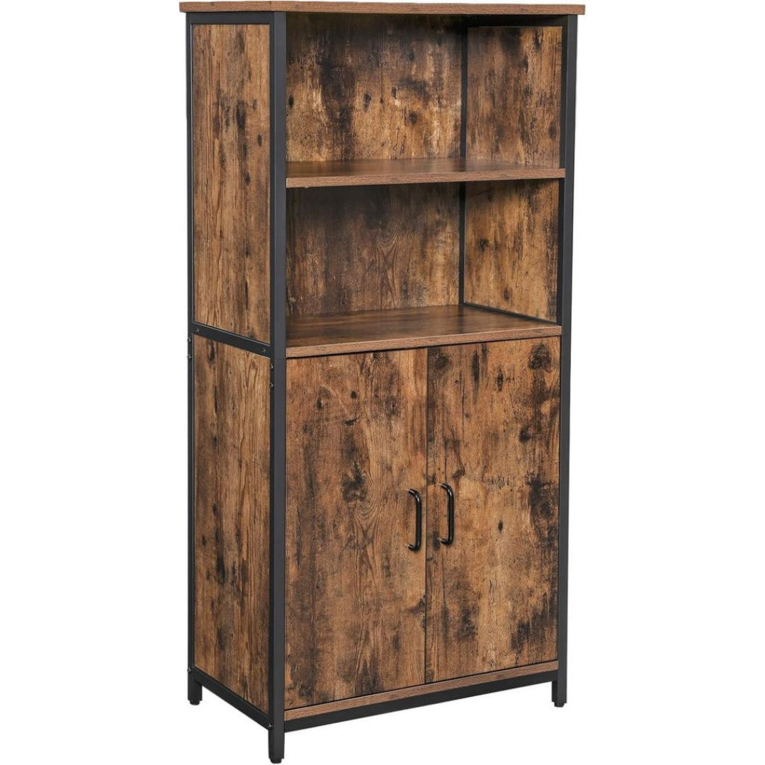 Meuble de Rangement en Acier, Finition Marron