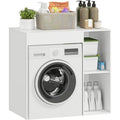 Concu pour s'integrer parfaitement au-dessus de votre lave-linge ou seche-linge: Armoire Format 96 x 60 x 90,5 cm